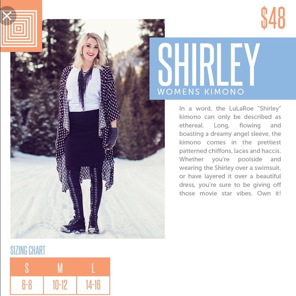 🚫SOLD🚫 LuLaRoe Black Lace Shirley Kimono - Picture 4 of 4